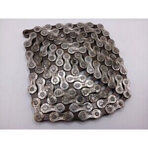 Vintage KMC HP 70 NC-HP70 Bike Chain 113L Nickel Finish 8 Speed Road Mountain